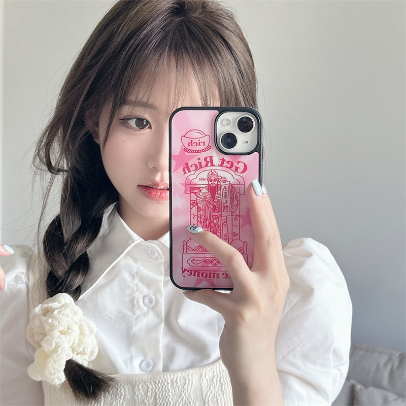 Get rich take moeny Pink Case