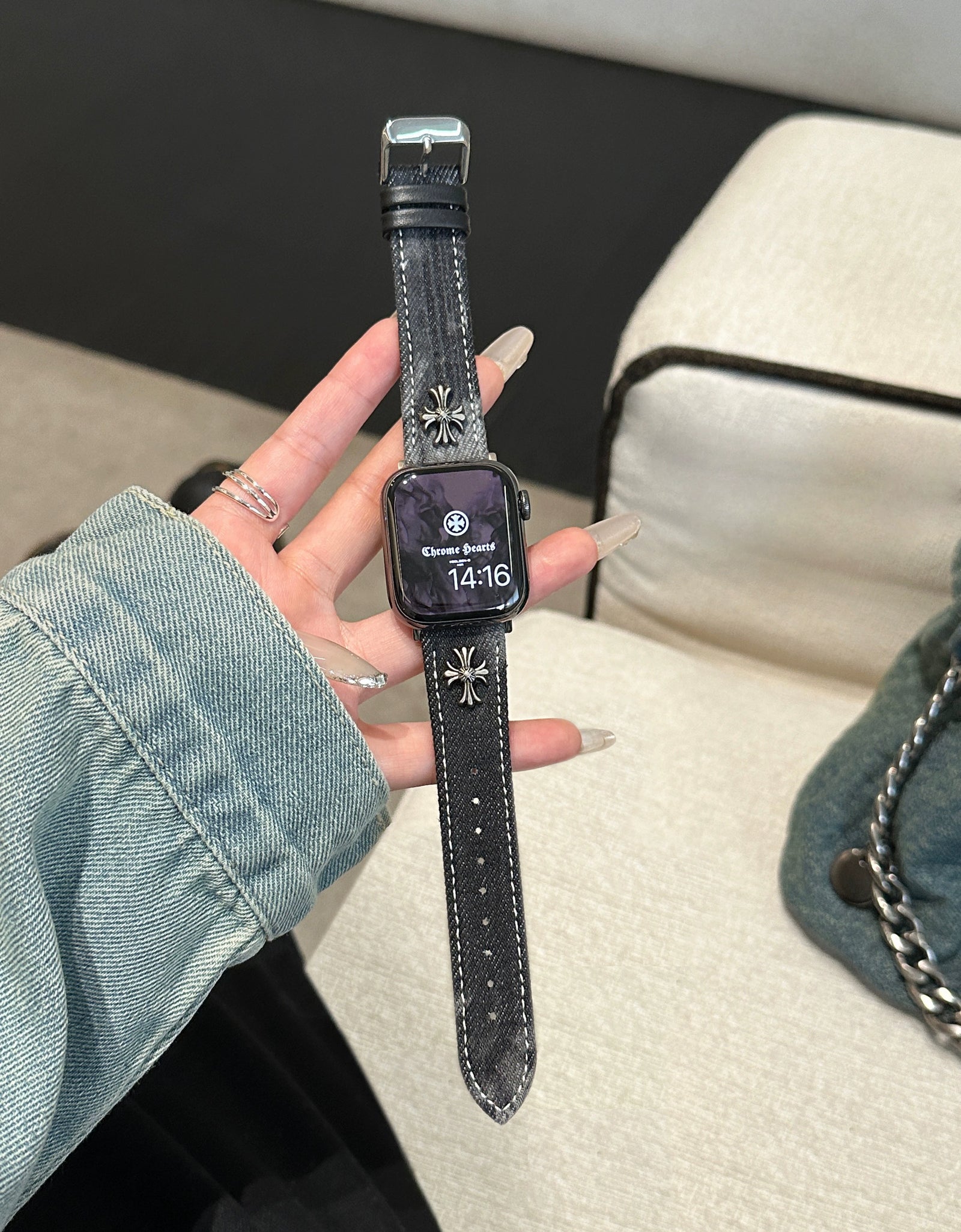 Vintage Denim Dye Watch Strap