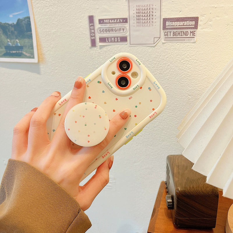 Mini Polka Heart Case