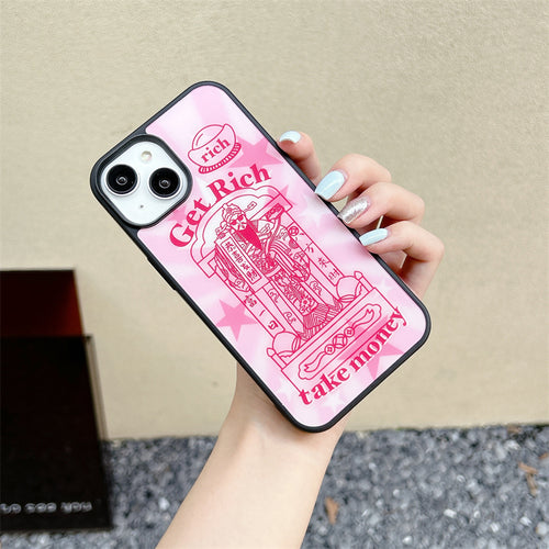 Get rich take moeny Pink Case