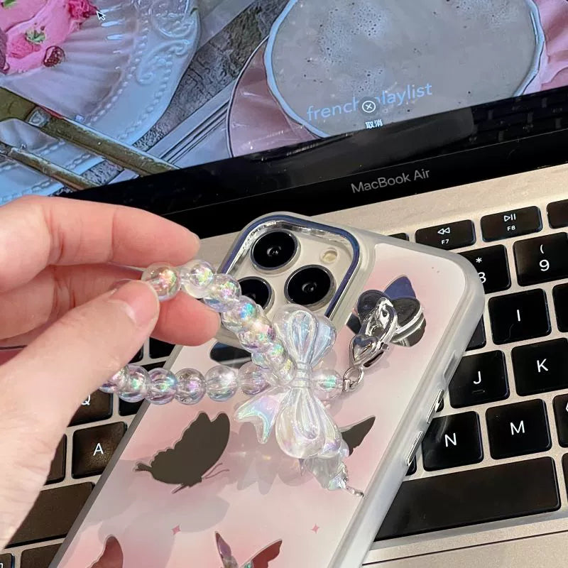 Soft Pink Butterfly Gradient Case