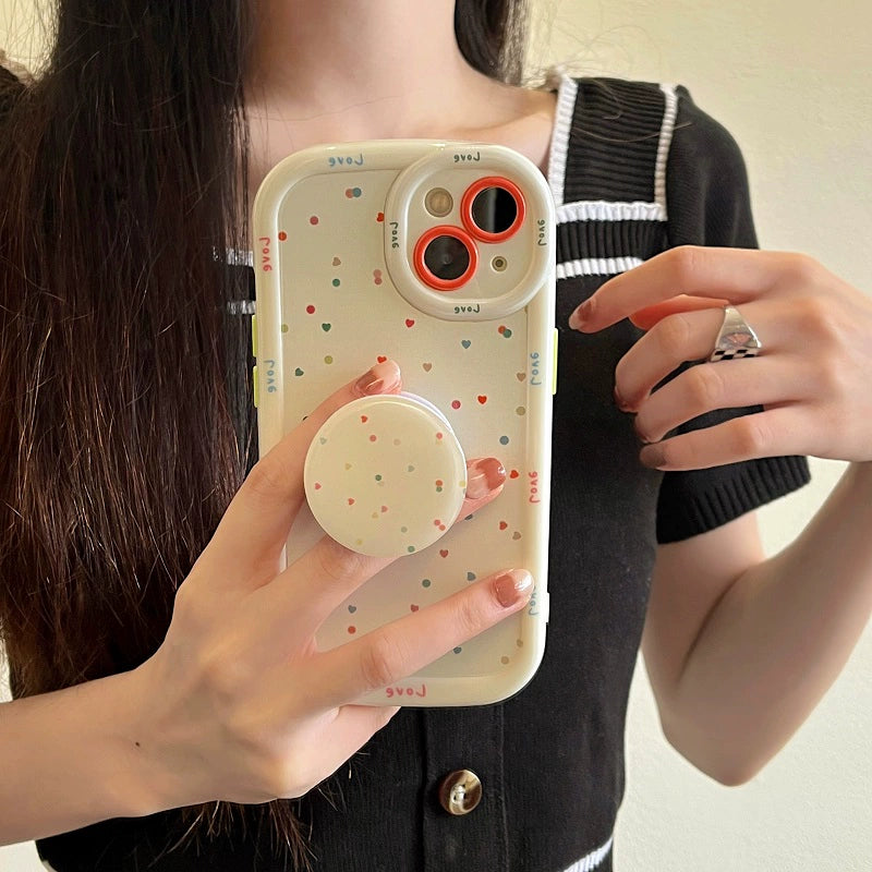 Mini Polka Heart Case