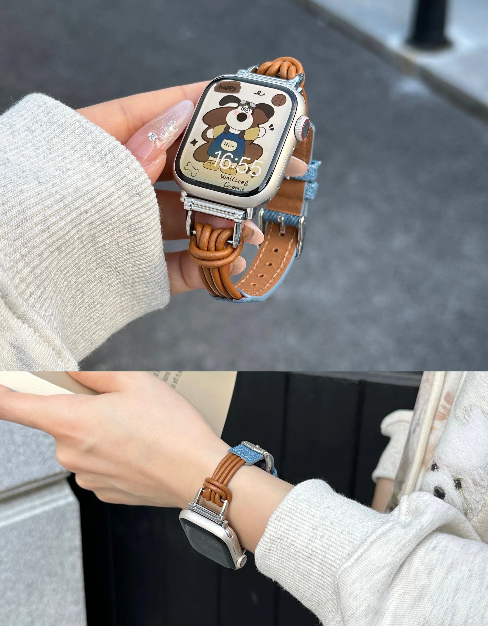 Leather Rope Fusion Leather Watch Strap