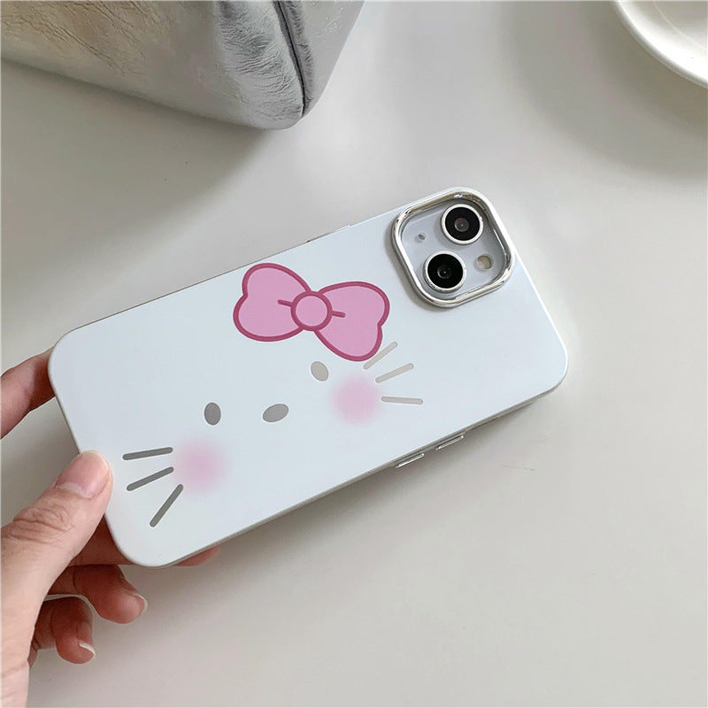 Kitty Face Plating Case