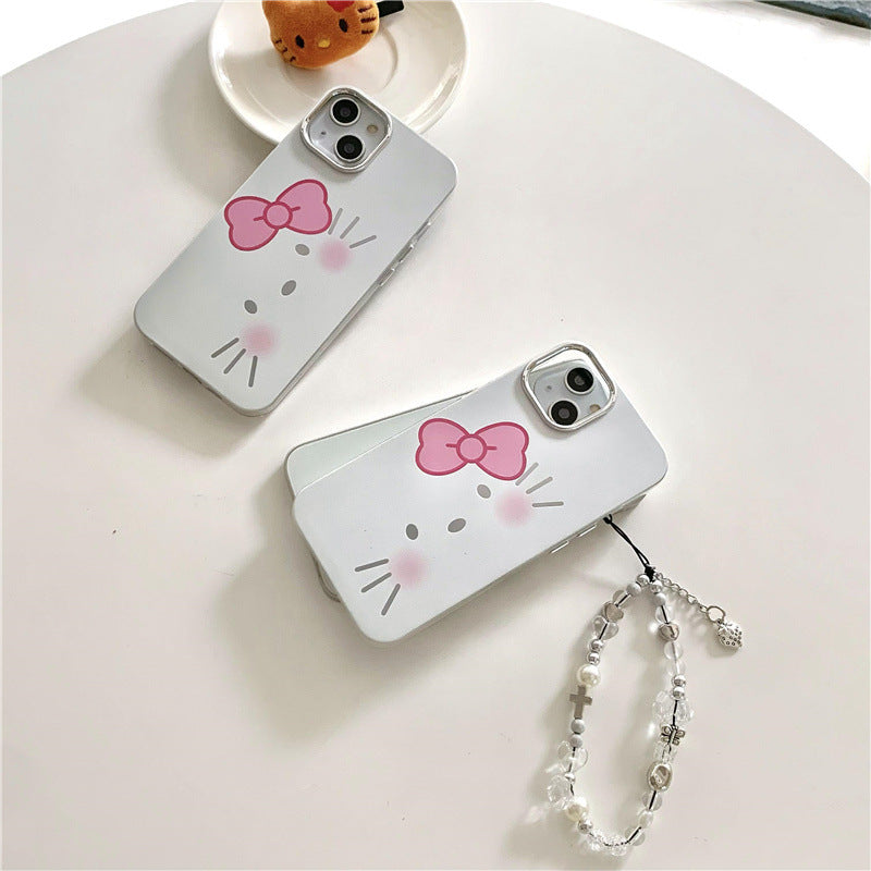 Kitty Face Plating Case