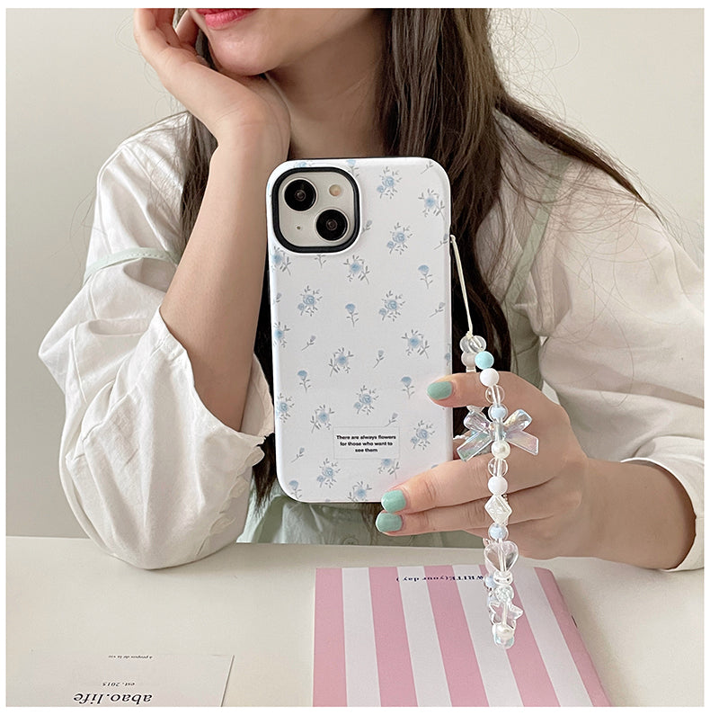 White Floral Case