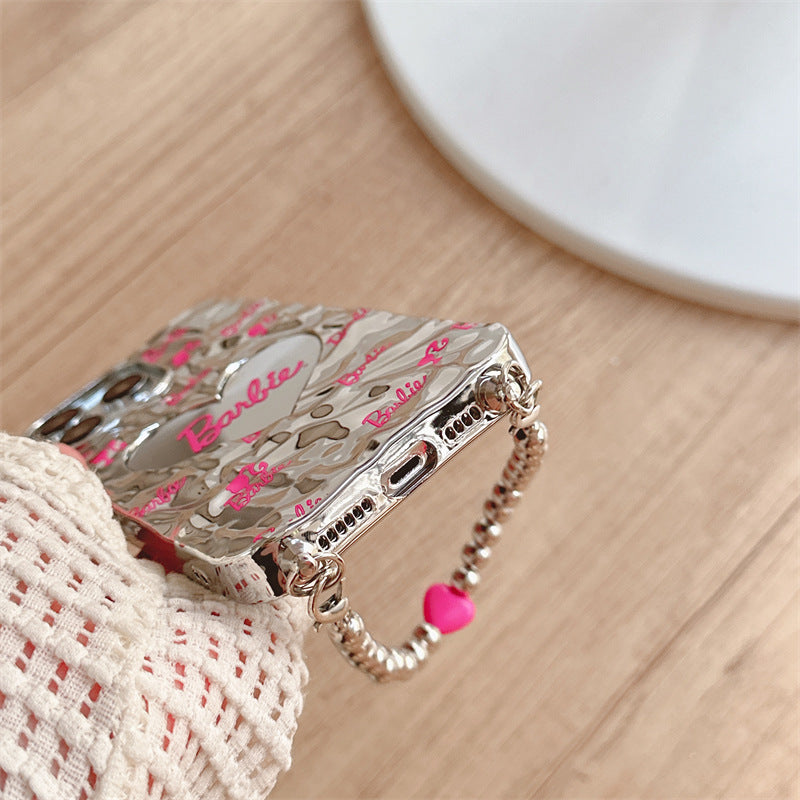 Mini Heart Barble Plated Case