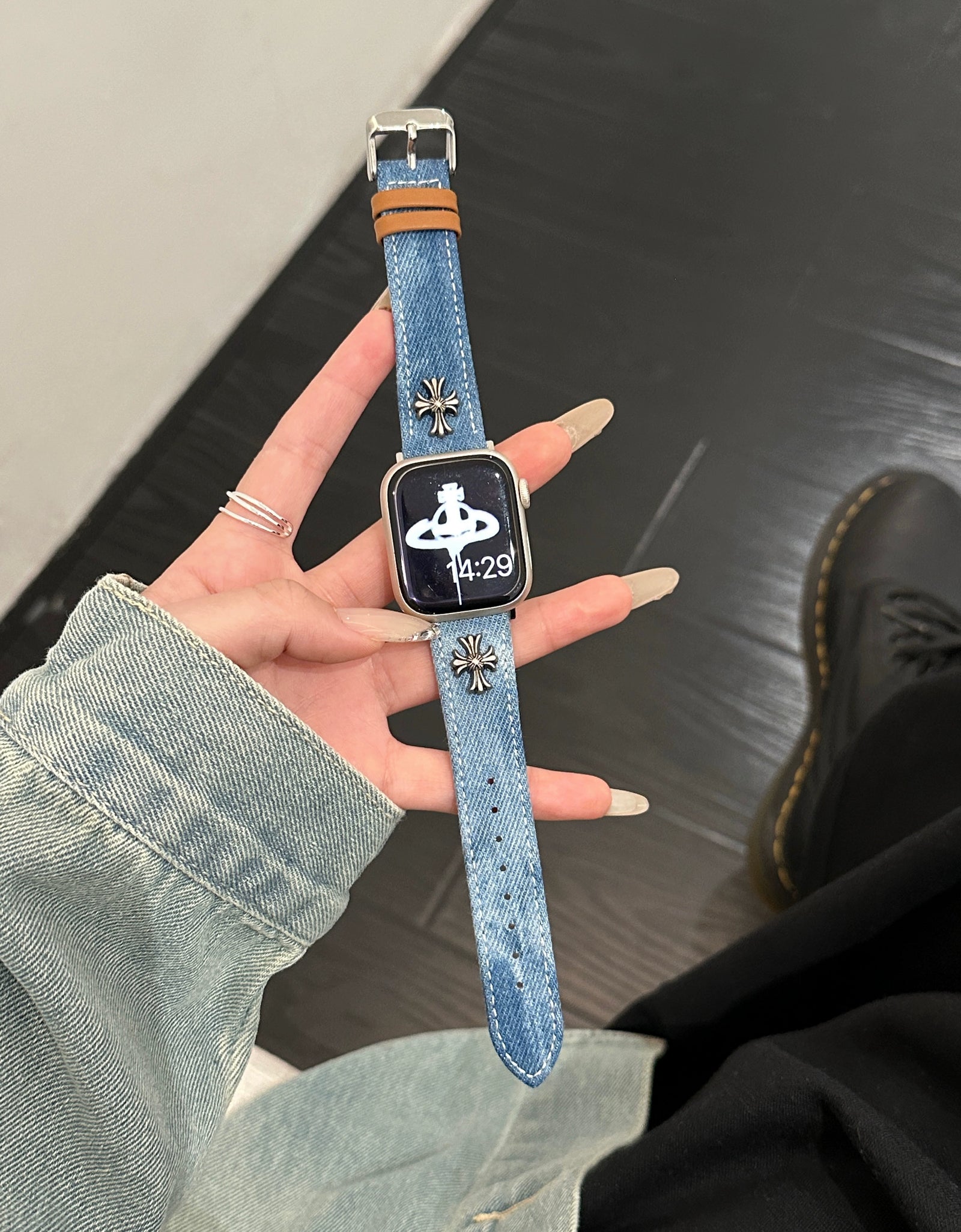 Vintage Denim Dye Watch Strap