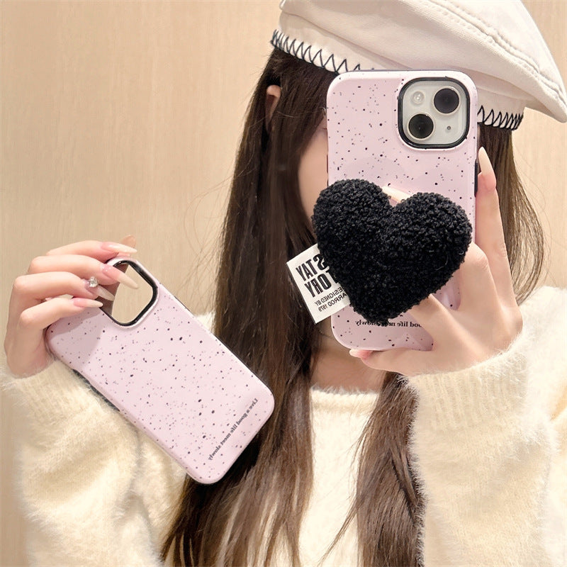 Black Heart Pink Splash Case