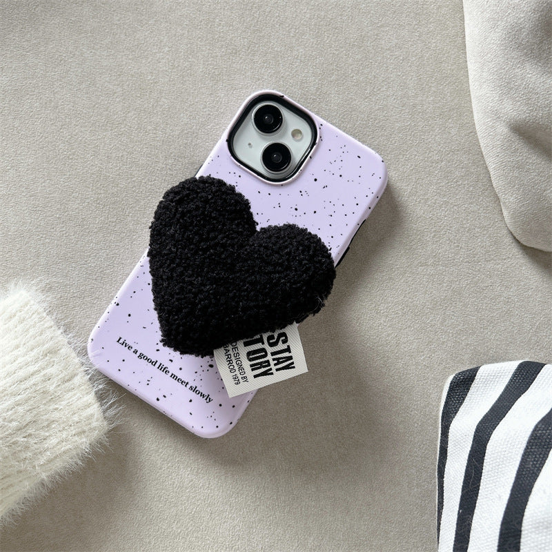 Black Heart Pink Splash Case