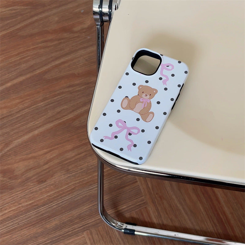 Polka Teddy Case