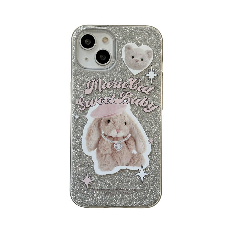 Dorky Bunny Glitter Case