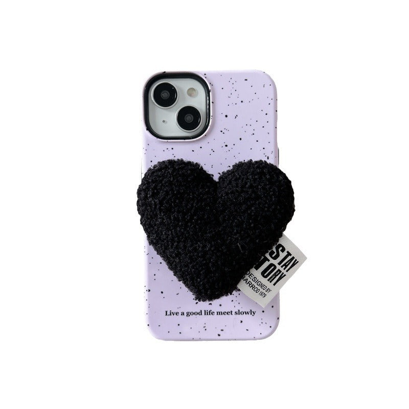 Black Heart Pink Splash Case