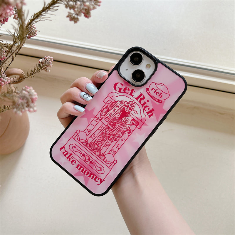 Get rich take moeny Pink Case