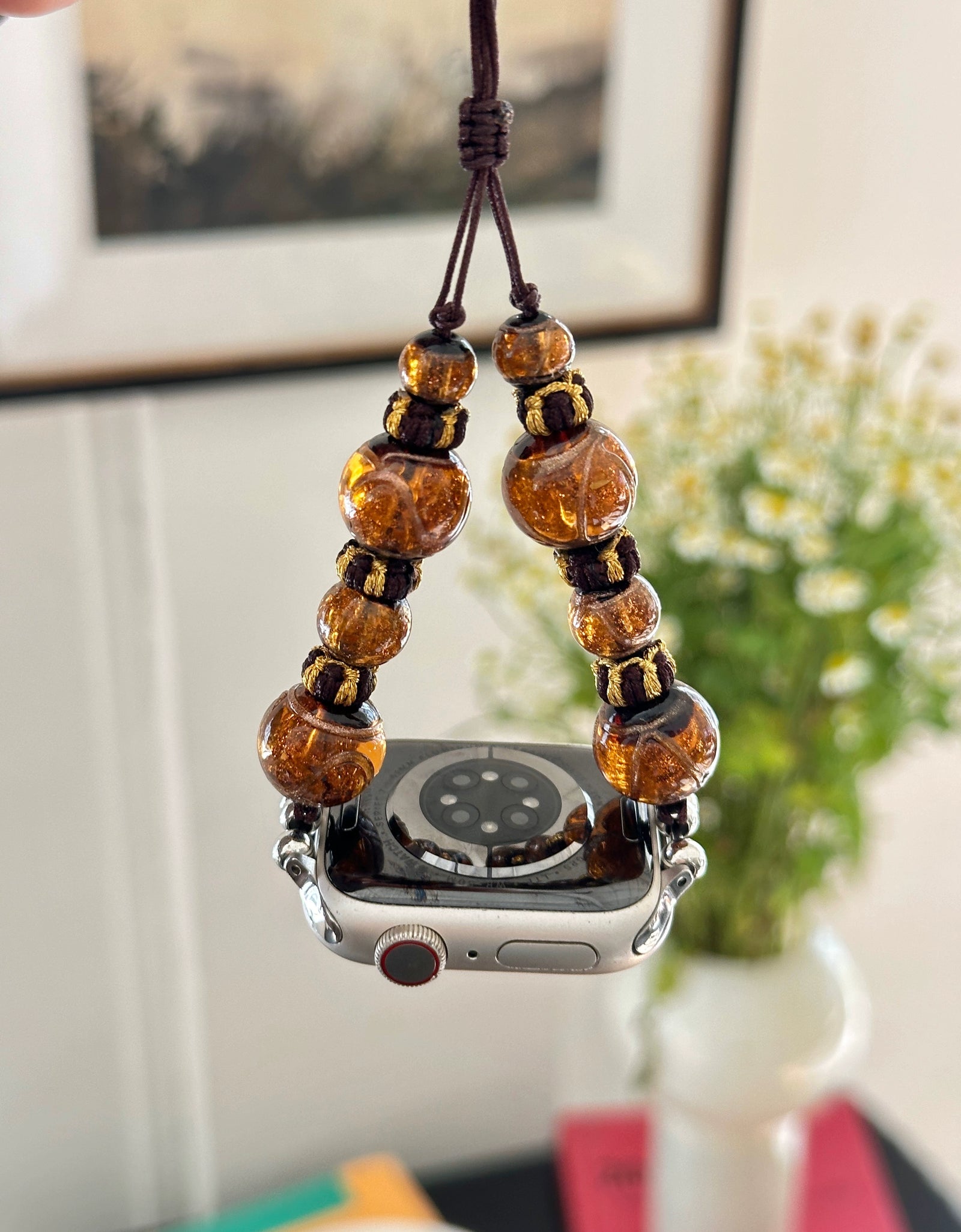 Jade Bead Fusion Bracelet Watch Strap