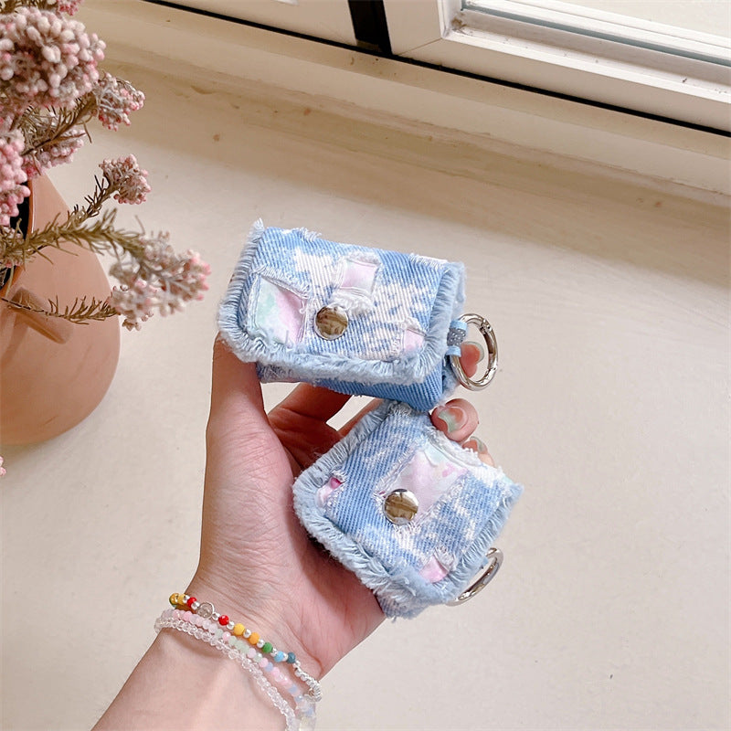 Tie Dye Sky Blue Airpods Case