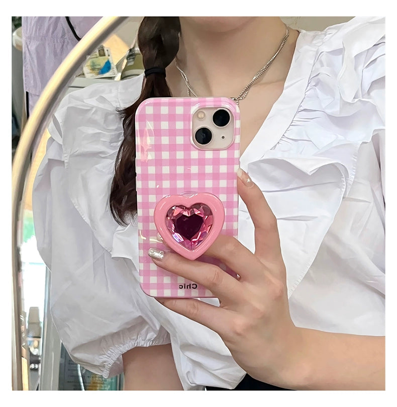 Plaid Heart Case