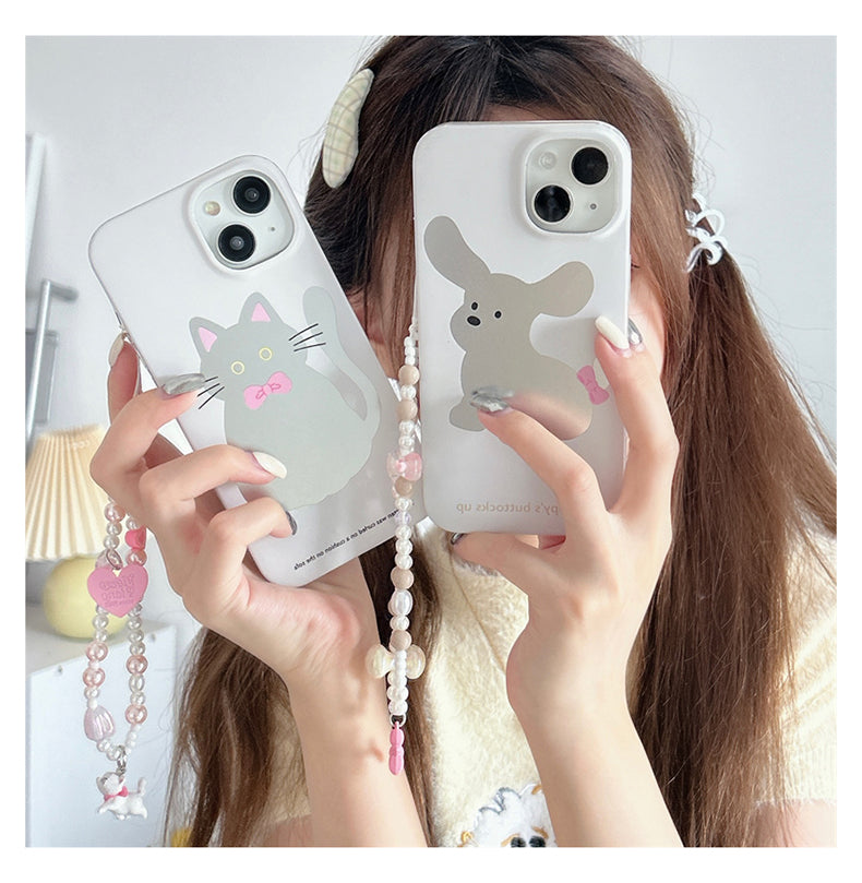 Cute Bow Pets Mirror Case