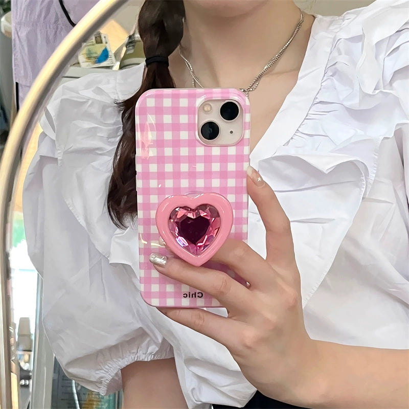 Plaid Heart Case