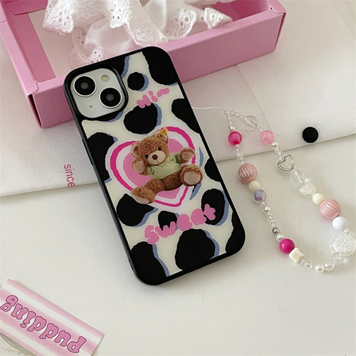 Sweet Teddy Cow Print Case