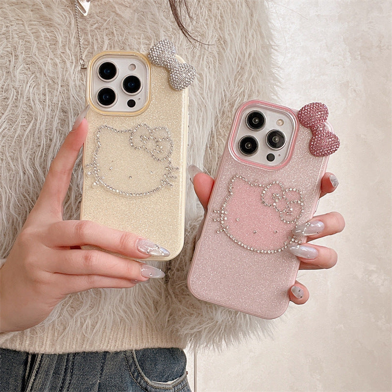 Crystal Bow Kitty Case