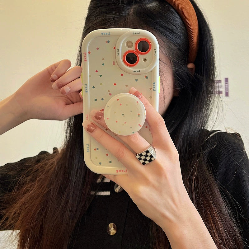 Mini Polka Heart Case