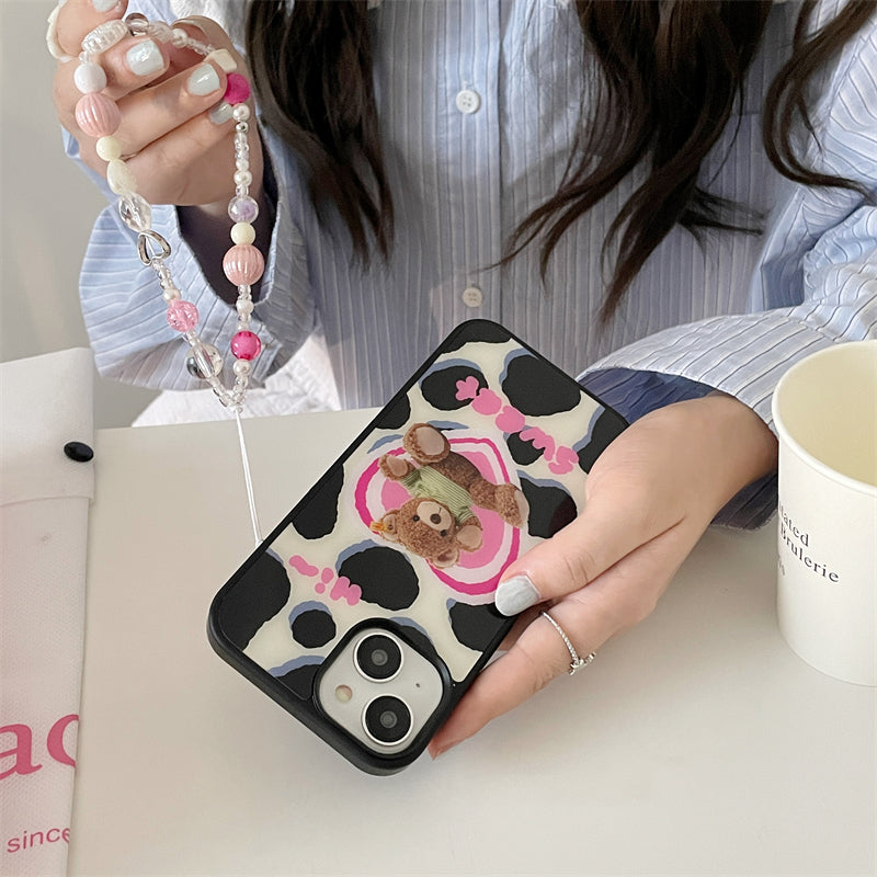 Sweet Teddy Cow Print Case