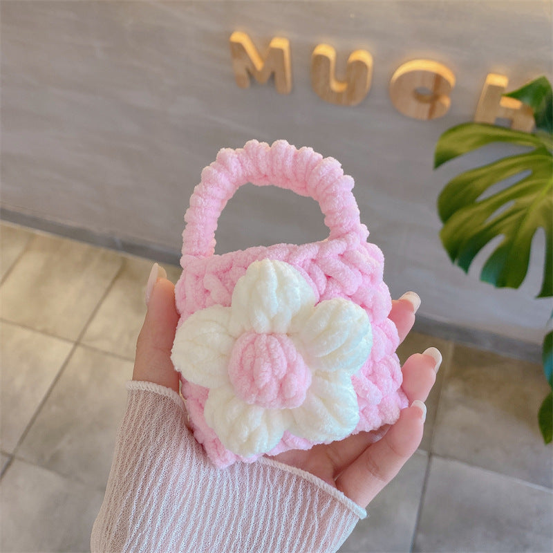 Floral Plush Knit Case