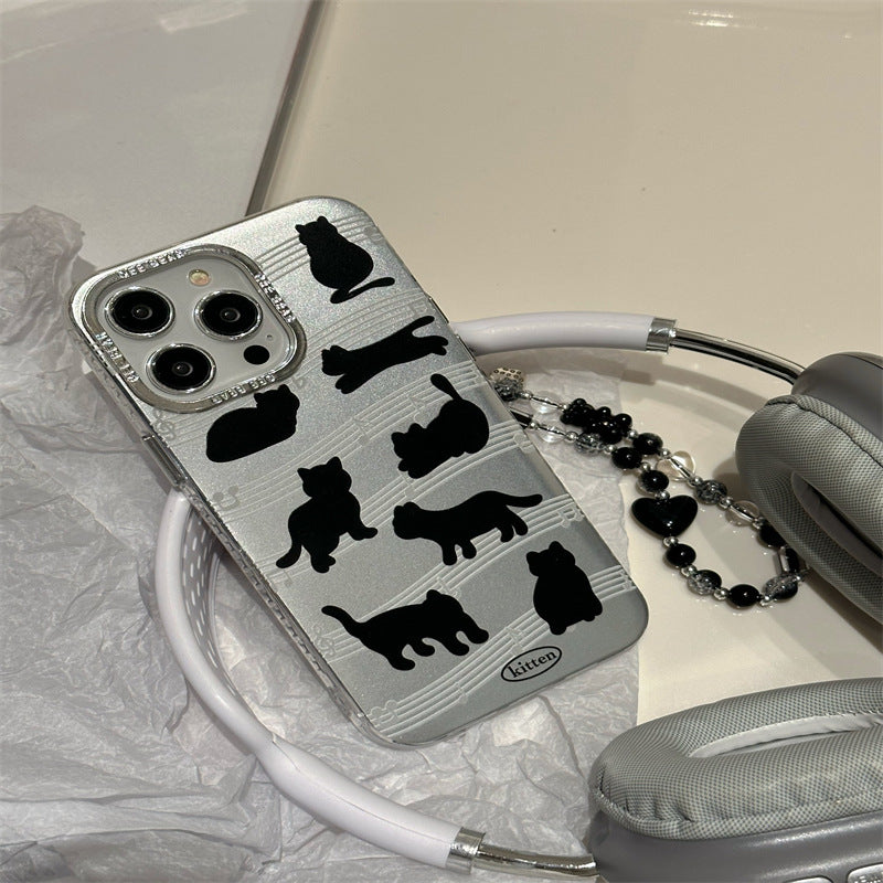 Black Cat Plated Chain Case