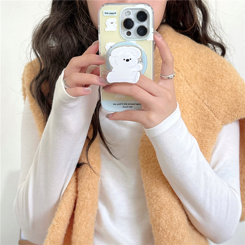 Playful Pup Silhouette Magsafe  Case