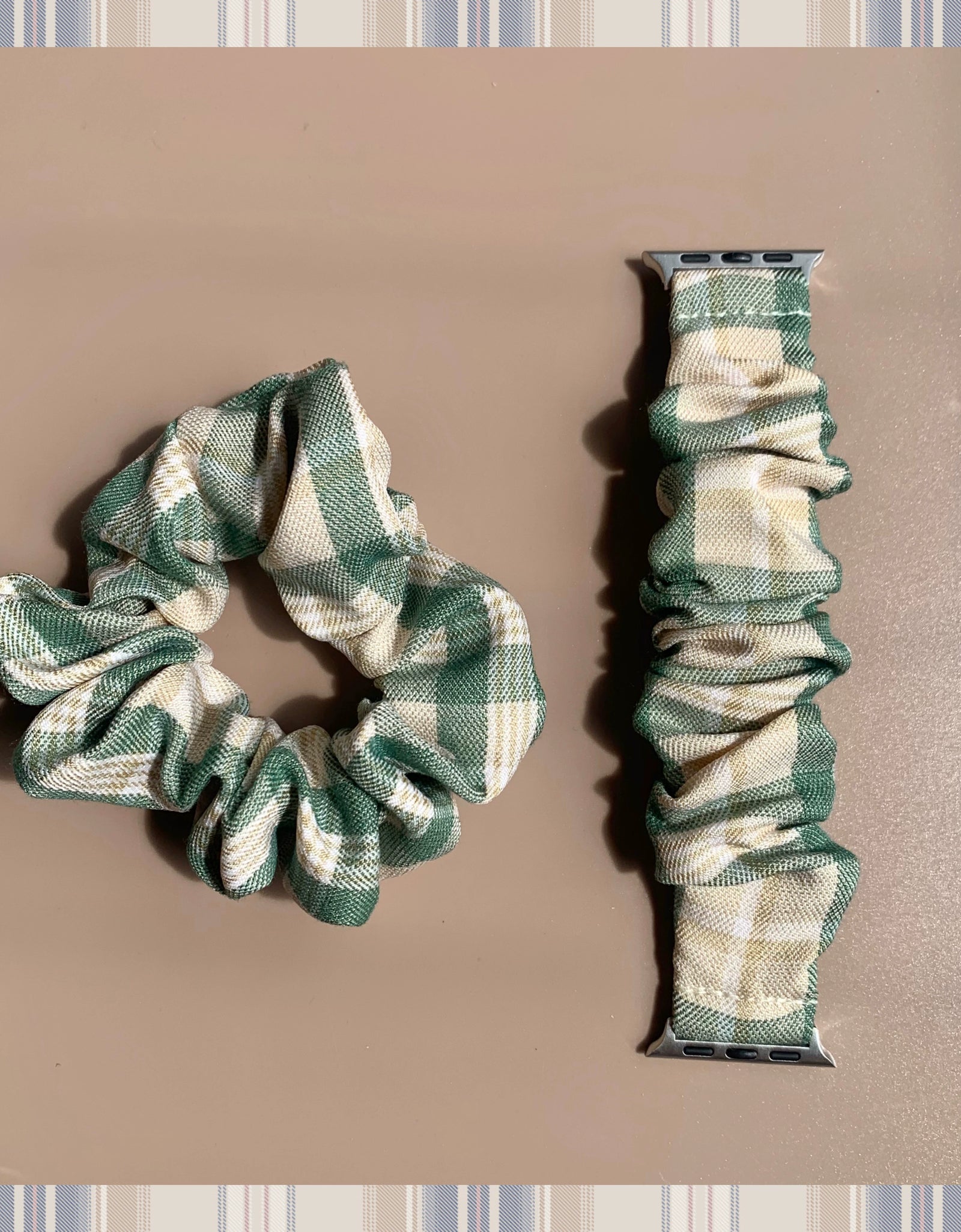 Plaid Scrunchies Watch Strap