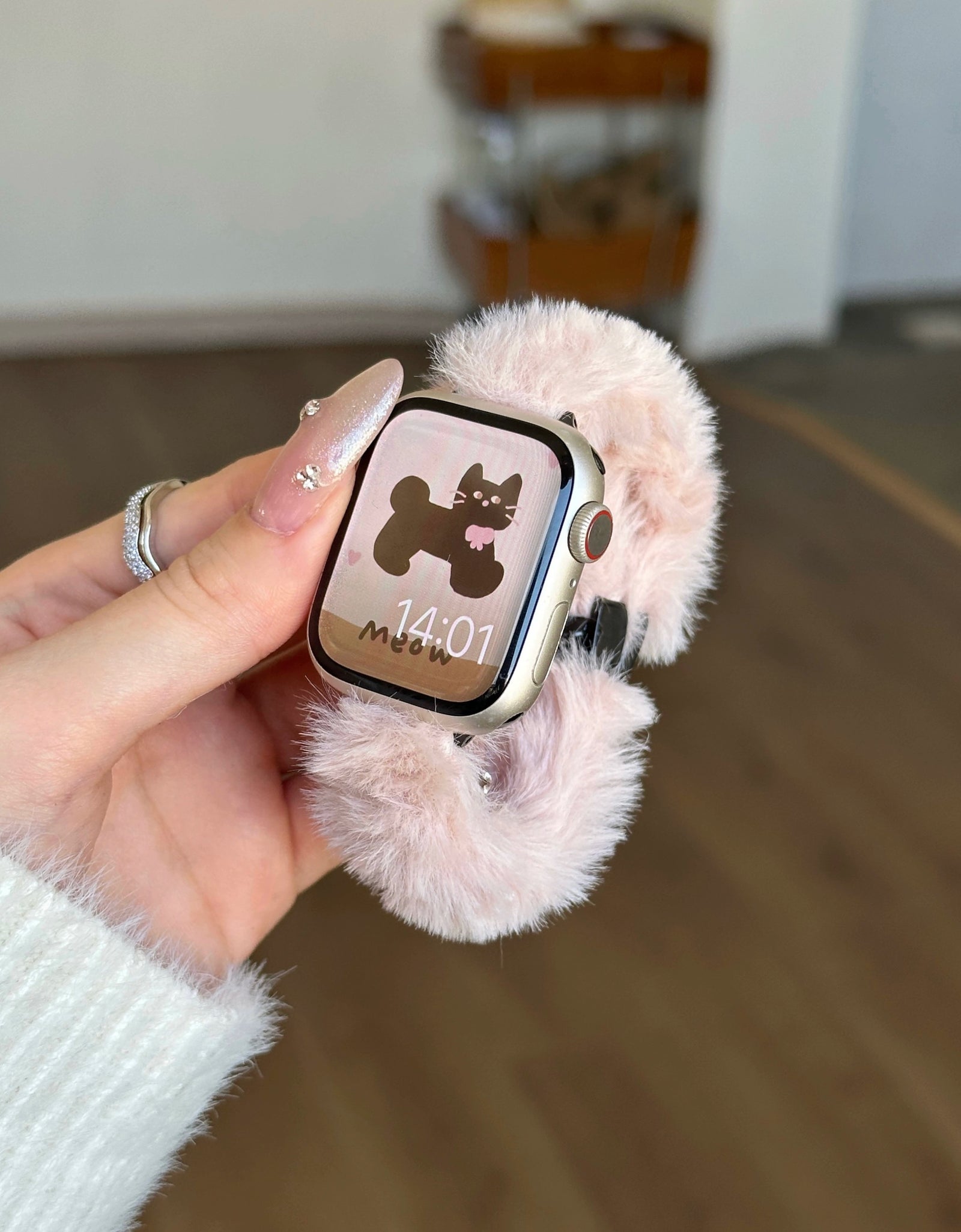 Adorable Faux Fur Watch Strap