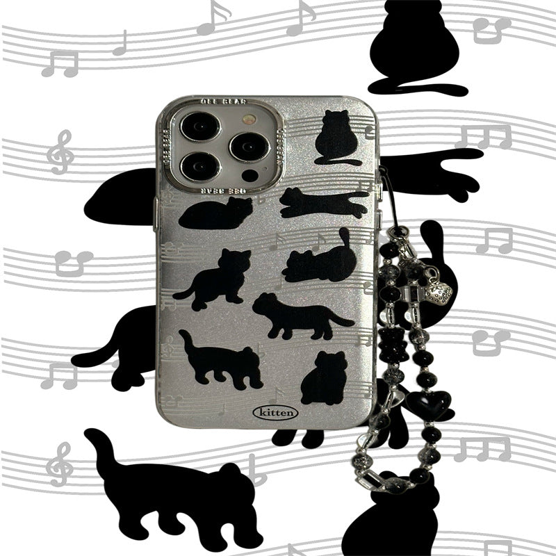 Black Cat Plated Chain Case