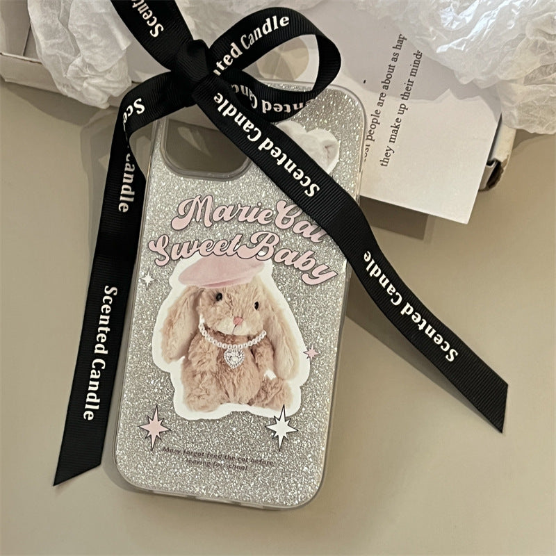 Dorky Bunny Glitter Case