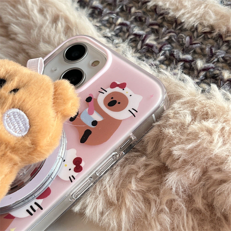 Pepper Bear Plushie Magsafe Case