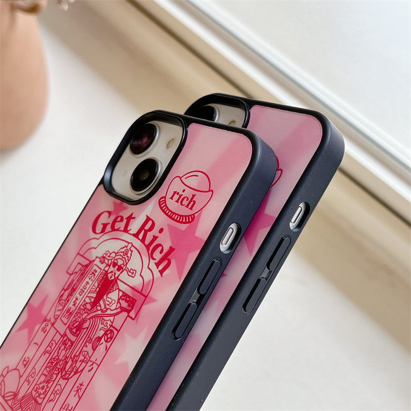 Get rich take moeny Pink Case