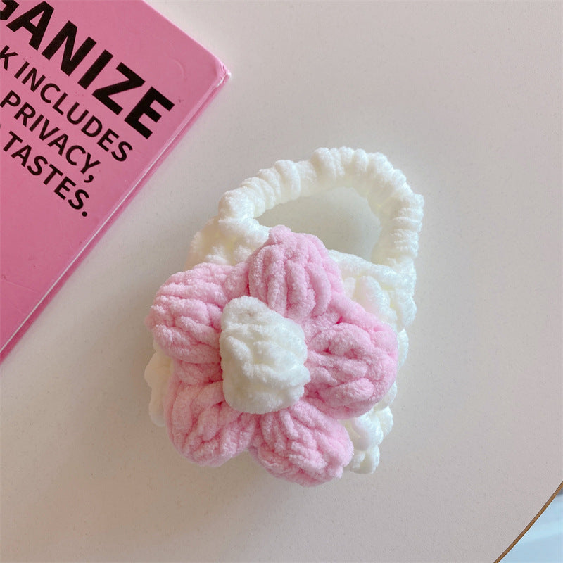 Floral Plush Knit Case