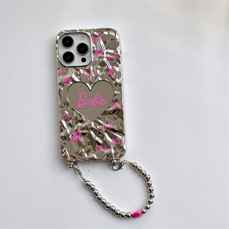 Mini Heart Barble Plated Case