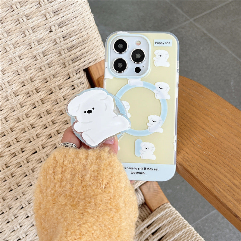 Playful Pup Silhouette Magsafe  Case