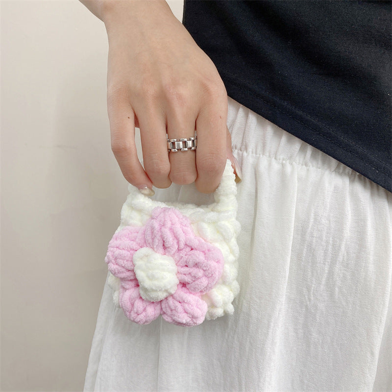 Floral Plush Knit Case