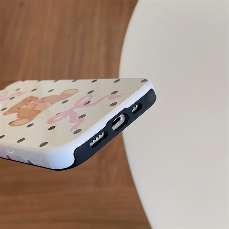 Polka Teddy Case