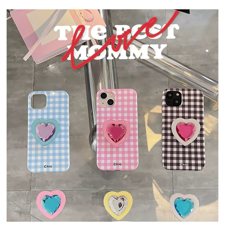 Plaid Heart Case