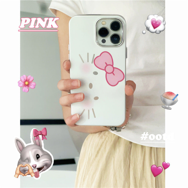 Kitty Face Plating Case