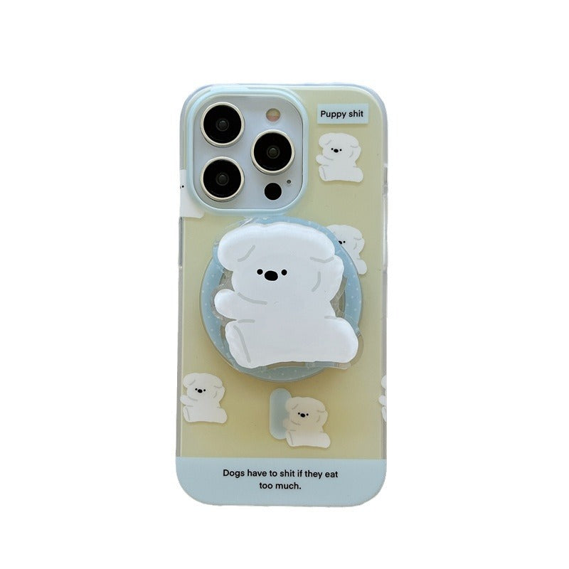 Playful Pup Silhouette Magsafe  Case