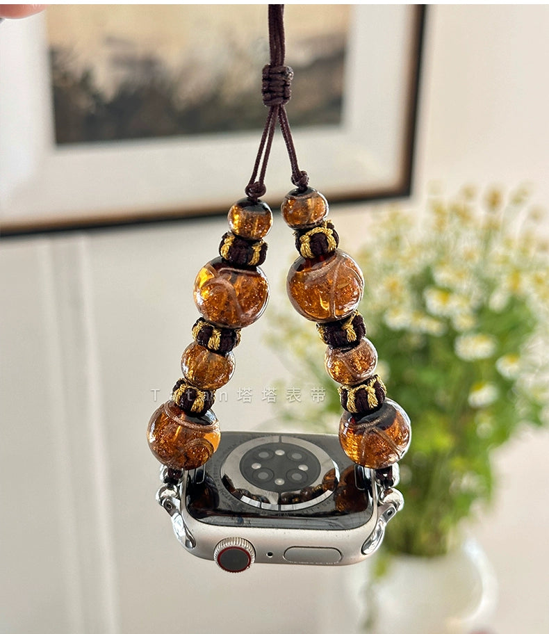 Jade Bead Fusion Bracelet Watch Strap