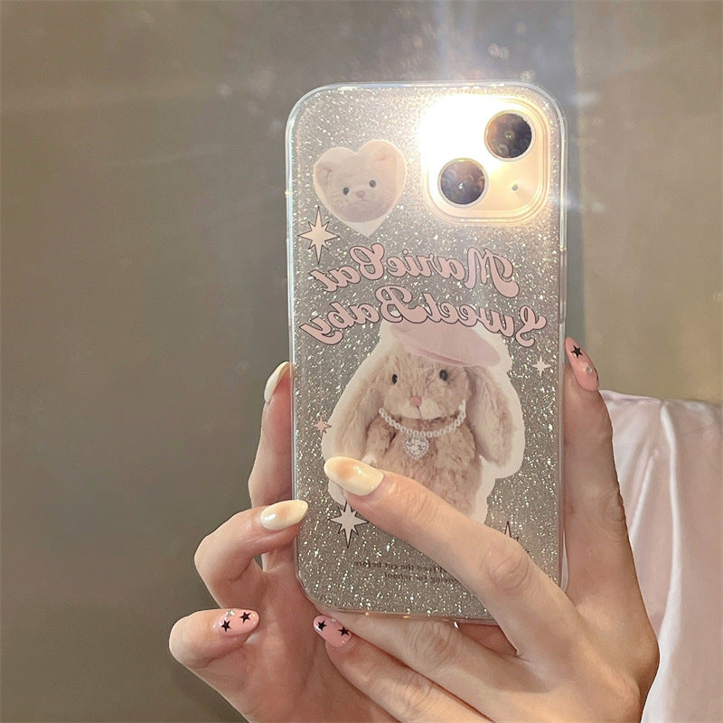 Dorky Bunny Glitter Case