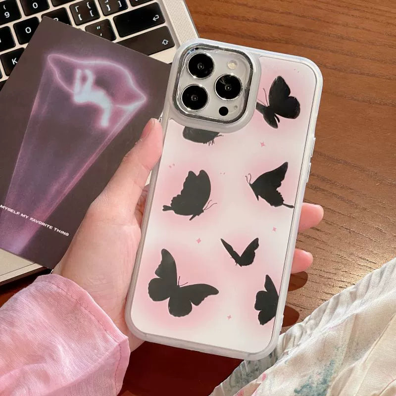 Soft Pink Butterfly Gradient Case