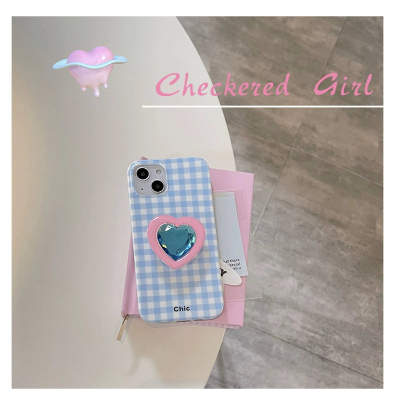 Plaid Heart Case