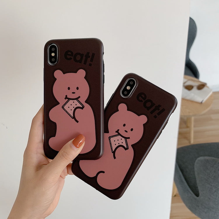 Adorable Bear Graphic iPhone Case TBS725