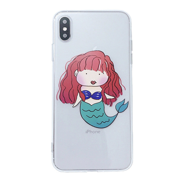 Little Mermaid Transparent iPhone Case TBS726